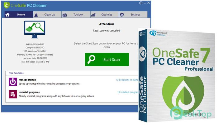 Download OneSafe PC Cleaner Pro 9.1.0 Free Full Activated