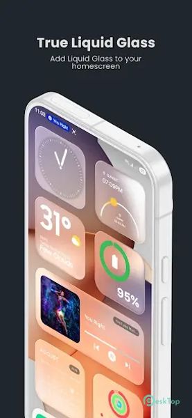 True Liquid Glass 12.8 APK MOD Tam Ücretsiz İndir