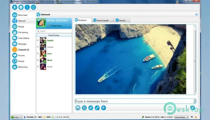 RetroShare 0.6.7a 完全アクティベート版を無料でダウンロード