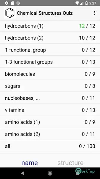 Chemical Structures Quiz 1.20 APK MOD Tam Ücretsiz İndir
