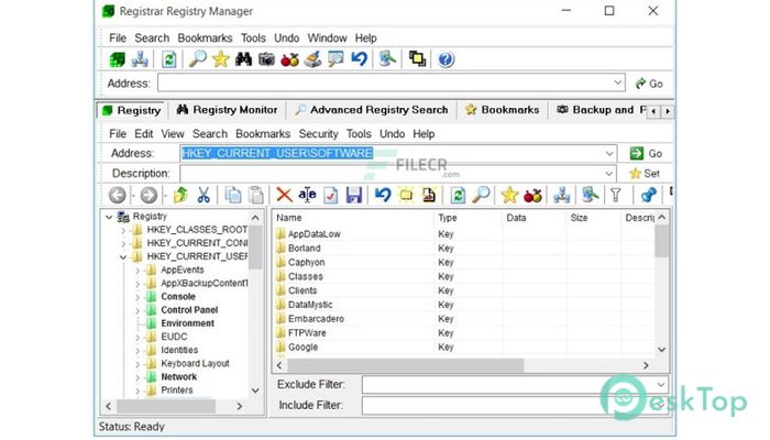 Registrar Registry Manager Pro 9.20 build 920.30816  Tam Sürüm Aktif Edilmiş Ücretsiz İndir