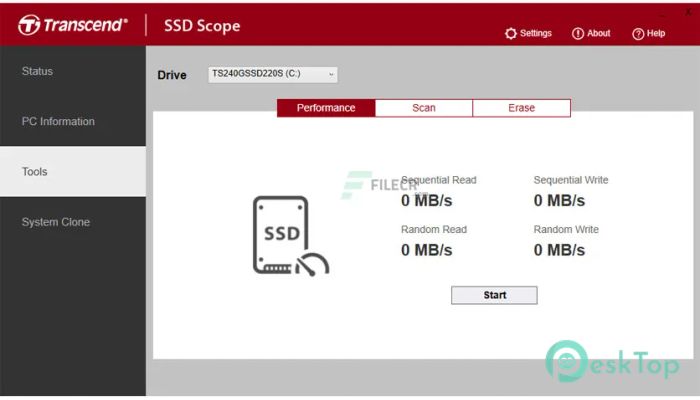  تحميل برنامج Transcend SSD Scope 4.14 برابط مباشر