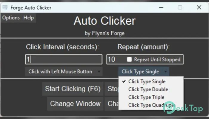 تحميل برنامج Forge Auto Clicker 1.0 برابط مباشر