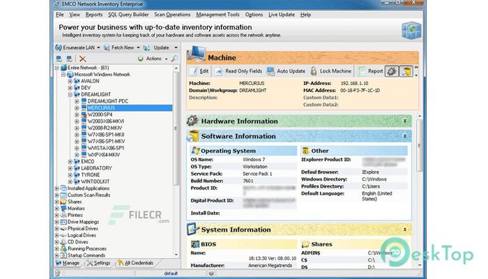 EMCO Network Inventory Enterprise 5.8.22.10109 Tam Sürüm Aktif Edilmiş Ücretsiz İndir