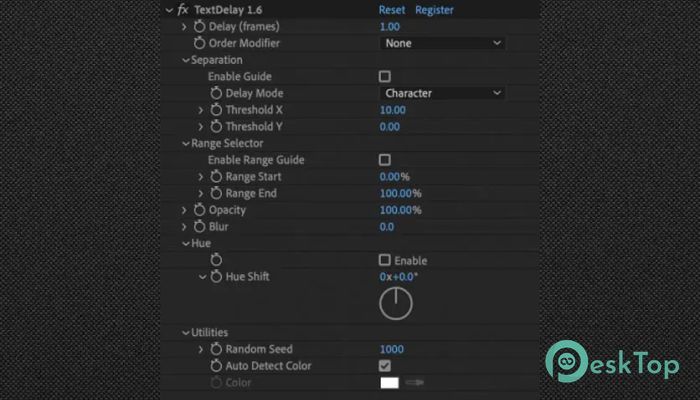 Descargar Aescripts - TextDelay 1.7.5 Completo Activado Gratis