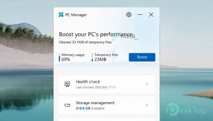  تحميل برنامج Microsoft PC Manager  1.2.4.6 برابط مباشر