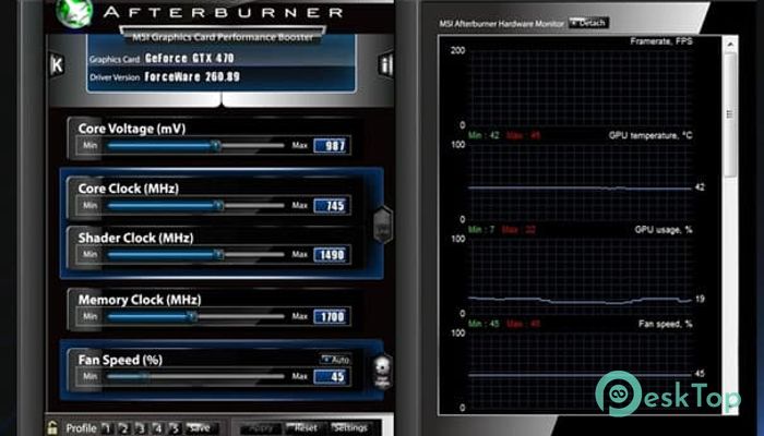  تحميل برنامج MSI Afterburner 4.6.5 برابط مباشر