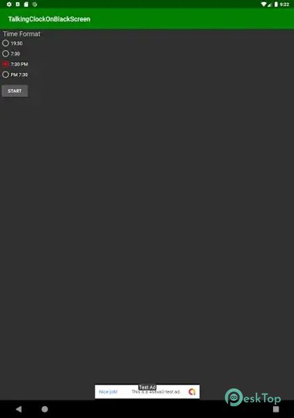 Talking Clock On Black Screen 3.0 APK MOD Tam Ücretsiz İndir