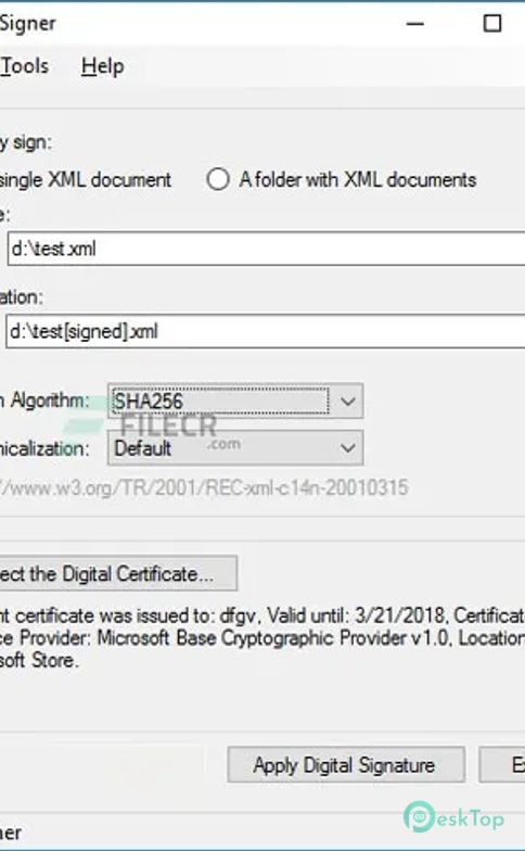 下载 XML Signer 6.0 免费完整激活版