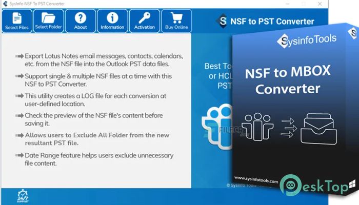 SysInfoTools NSF to MBOX Converter 3.0 Tam Sürüm Aktif Edilmiş Ücretsiz İndir