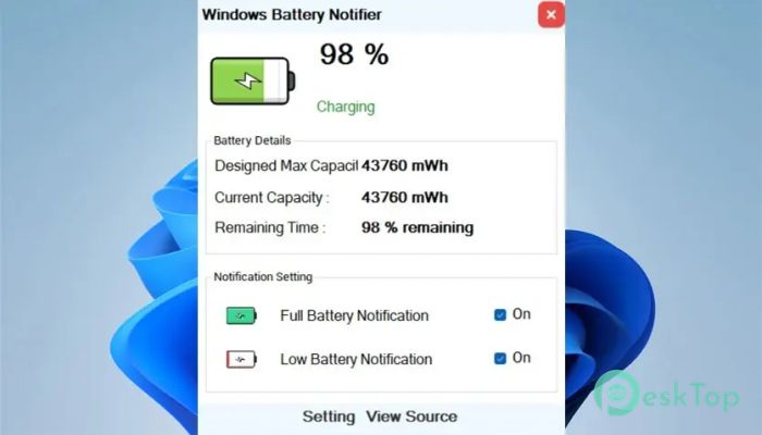 Download Battery Notifier  4.2.1 Free Full Activated
