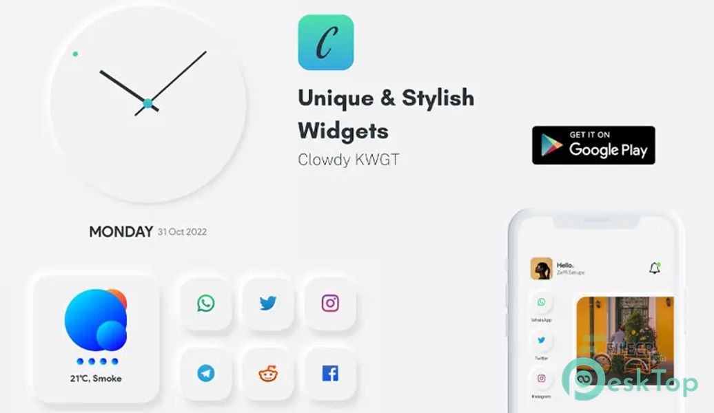 Clowdy KWGT 1.0.5 APK MOD Unlocked (Full) Free Download