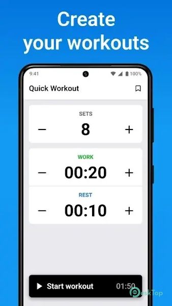 Interval Timer & Tabata Timer 1.5.1 APK MOD Tam Ücretsiz İndir