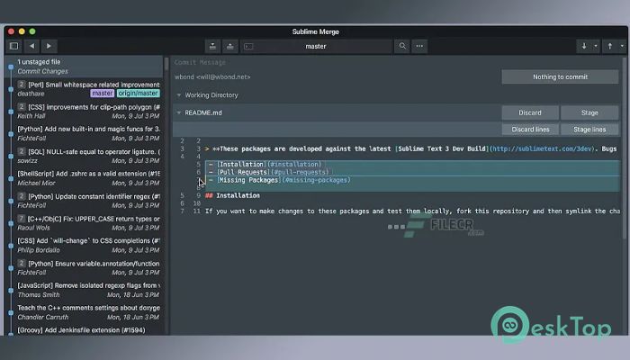 Скачать Sublime Merge Dev 2.0 Build 2083 бесплатно для Mac