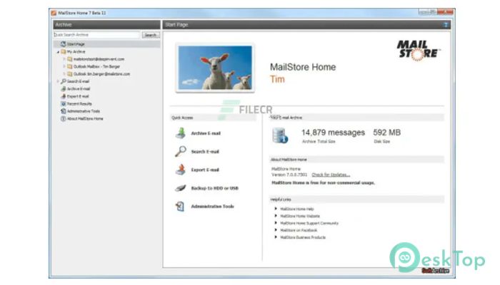 MailStore Home 23.2.0.21787 完全アクティベート版を無料でダウンロード