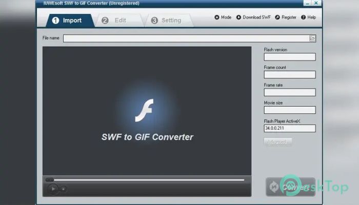 下载 IUWEsoft SWF to GIF Converter 1.0 免费完整激活版