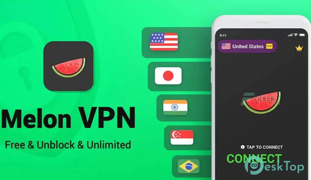 Melon VPN - Secure Proxy VPN 8.1.206 APK MOD Tam Ücretsiz İndir