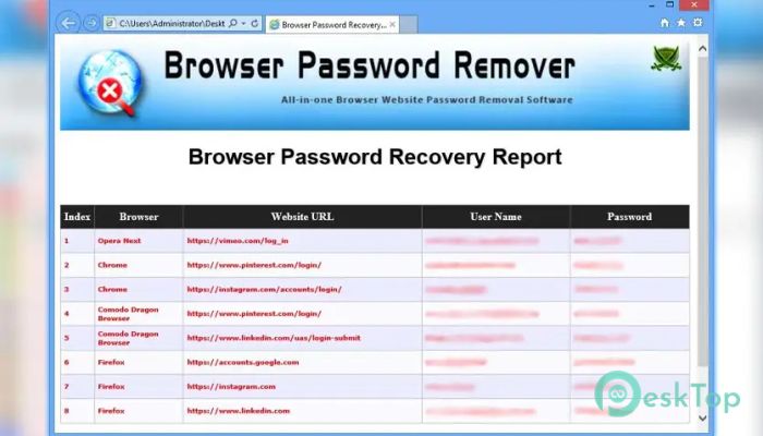 Descargar Browser Password Remover 1.0 Completo Activado Gratis
