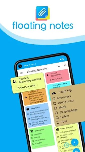 Floating Notes 3.51.1 APK MOD Tam Ücretsiz İndir