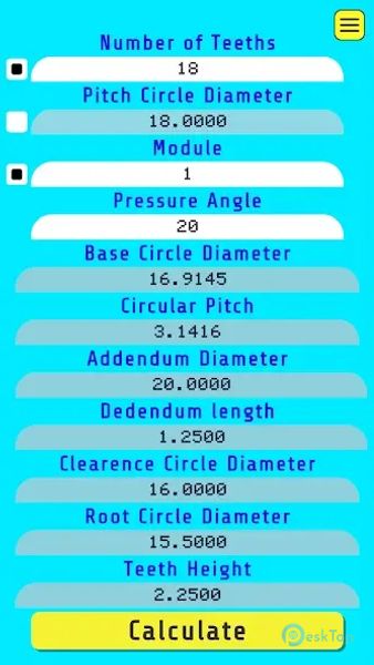 Spur Gear Calculator 11.0.0 APK MOD 完整免费下载