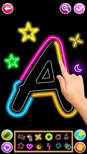 Learn To Draw Glow Numbers 3.1 APK MOD Unlocked (Full) Free Download