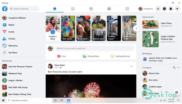 تحميل برنامج Facebook For Windows 1.0 برابط مباشر