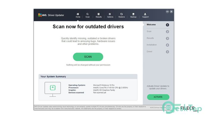 Скачать AVG Driver Updater 2.5.8 полная версия активирована бесплатно