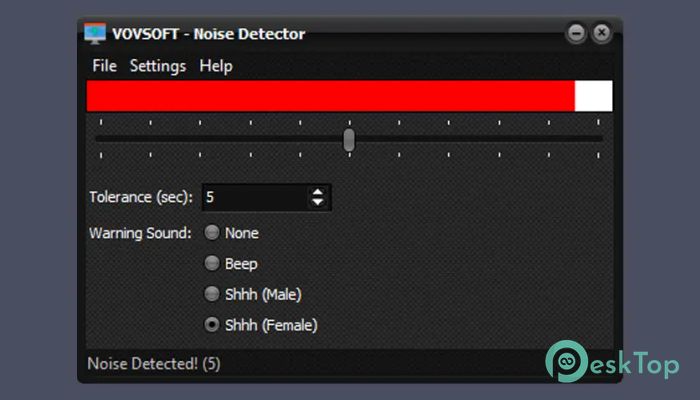 Descargar VovSoft Noise Detector 1.0 Completo Activado Gratis