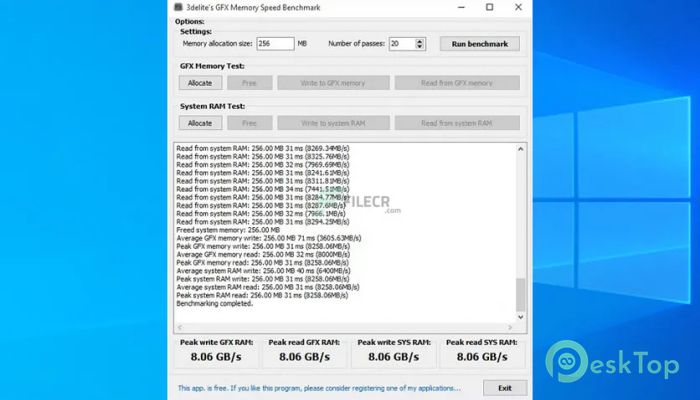 Download GFX Memory Speed Benchmark 1.1.22.24 Free Full Activated