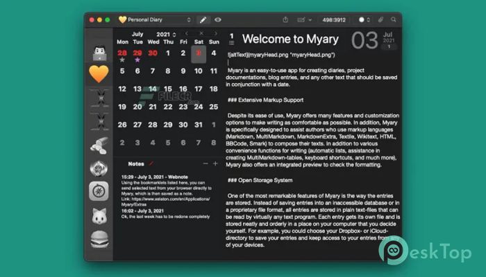 Myary  2.4.0 Mac İçin Ücretsiz İndir