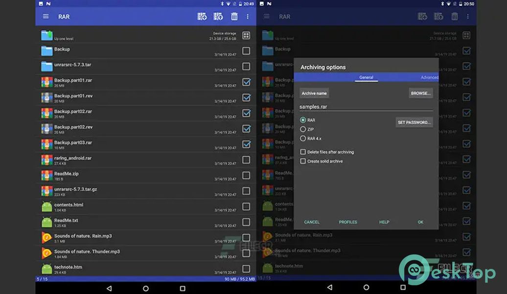 Télécharger RAR 7.11 build 127 APK MOD Gratuitement et Complet