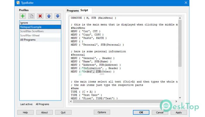 DeskSoft TypeButler  1.8.0 Tam Sürüm Aktif Edilmiş Ücretsiz İndir