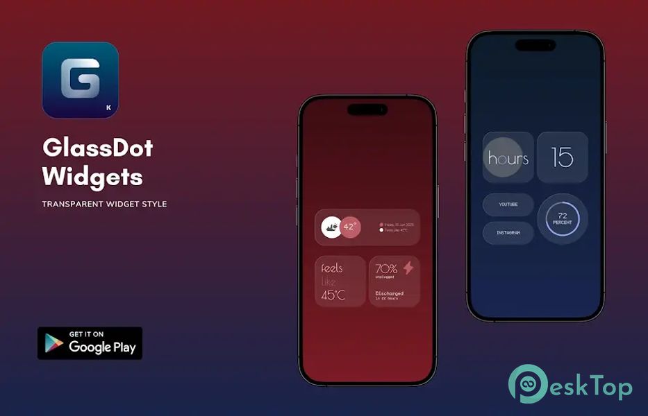 Télécharger GlassDot Widgets For KWGT 1.1.7 APK MOD Gratuitement et Complet