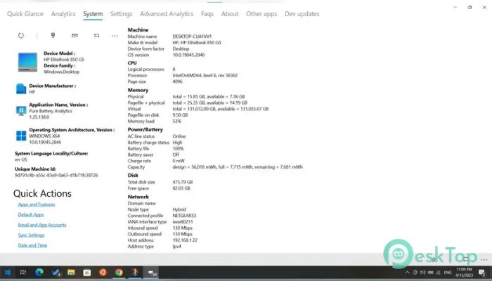 Pure Battery Analytics 1.0 Tam Sürüm Aktif Edilmiş Ücretsiz İndir