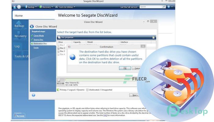 Seagate DiscWizard 27.0.1.39868 完全アクティベート版を無料でダウンロード