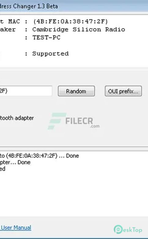 Télécharger Bluetooth MAC Address Changer 1.13.0.197b Gratuitement Activé Complètement