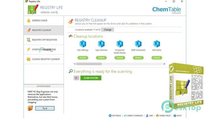 تحميل برنامج Registry Life 5.31 برابط مباشر