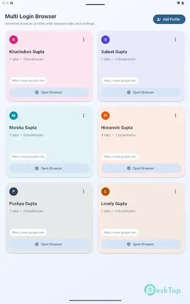 Multi Login Browser 1.0.3 APK MOD मुफ्त पूर्ण डाउनलोड