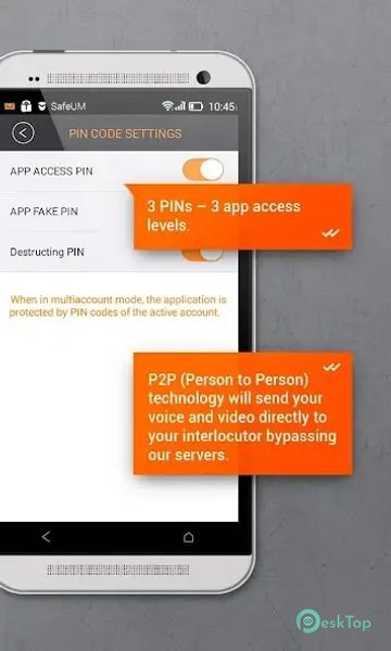 Secure messenger SafeUM 1.1.0.1640 APK MOD تحميل مجاني كامل