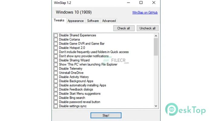  تحميل برنامج WinSlap  1.7 برابط مباشر