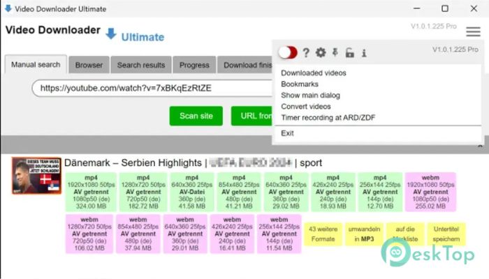 Télécharger Video Downloader Ultimate 1.0.1.230 Gratuitement Activé Complètement