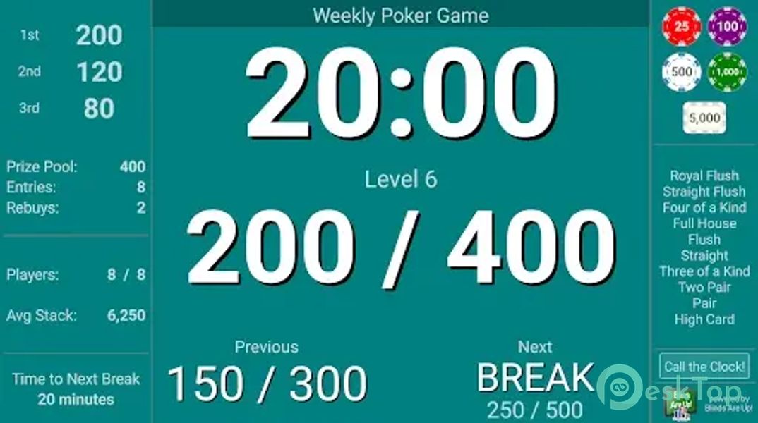 Blinds Are Up! Poker Timer 4.7.1 APK MOD Полная бесплатная загрузка
