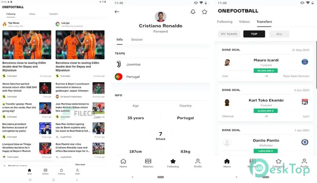 OneFootball - Football news 15.47.2 APK MOD Полная бесплатная загрузка