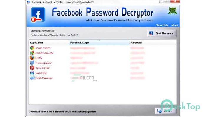 Download Facebook Password Decryptor 15.0 Free Full Activated