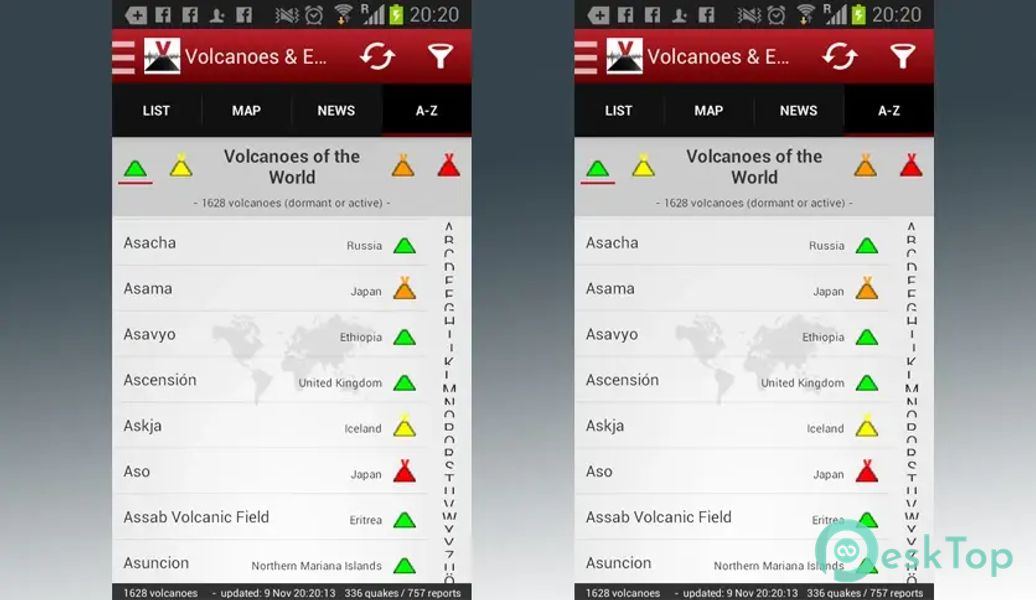 Volcanoes & Earthquakes 2.16.0 APK MOD تحميل مجاني كامل