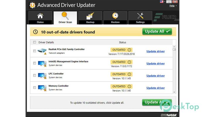  تحميل برنامج SysTweak Advanced Driver Updater 4.5.1086.17940 برابط مباشر