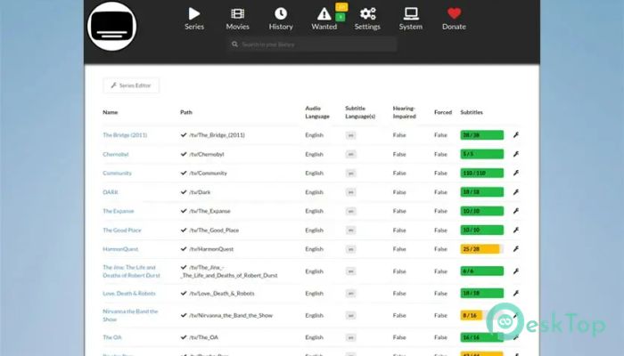 Bazarr  1.5.7 完全アクティベート版を無料でダウンロード