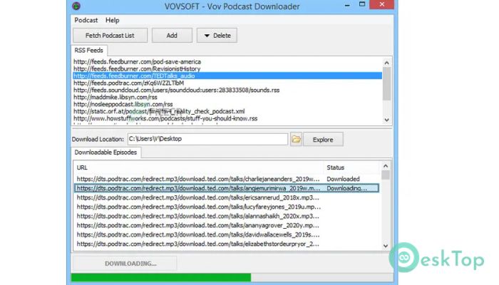 Скачать Vovsoft Podcast Downloader  3.2 полная версия активирована бесплатно