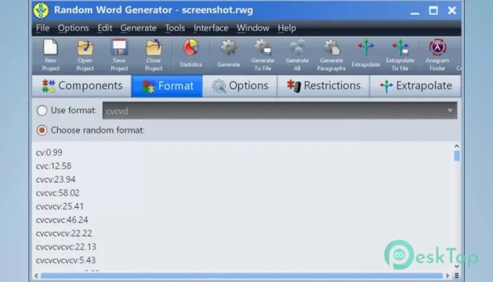 Descargar Gammadyne Random Word Generator 34.0 Completo Activado Gratis