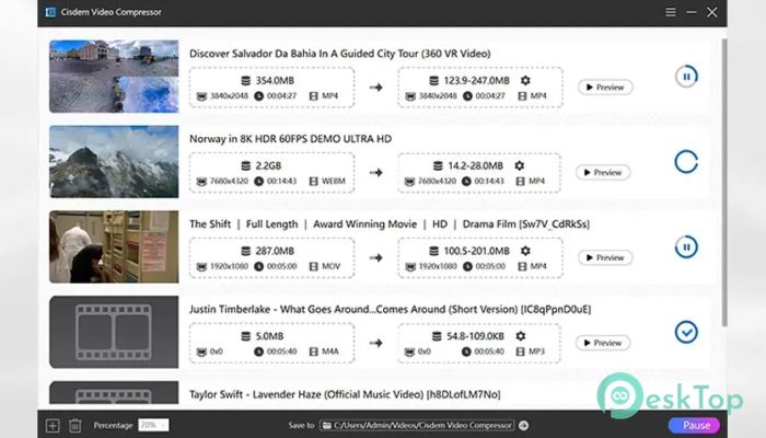 Cisdem Video Compressor  2.1.0 完全アクティベート版を無料でダウンロード